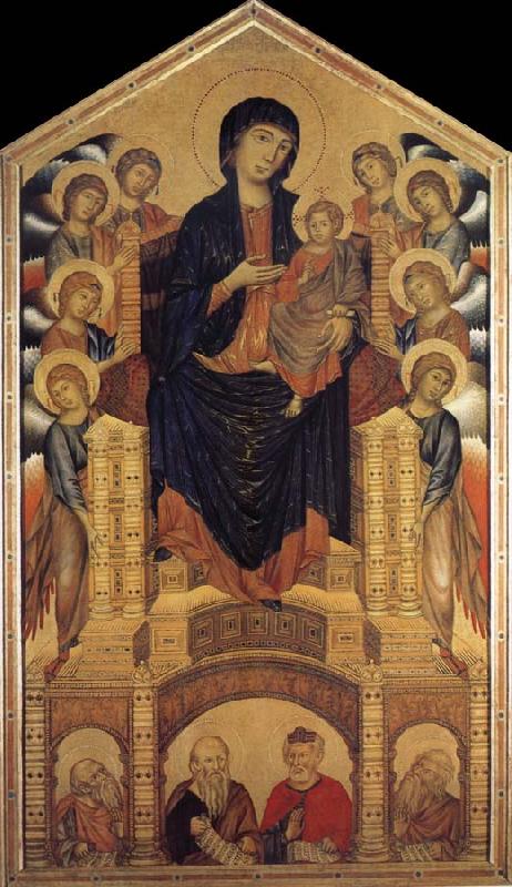 Cimabue Throning madonna with eight angels and four prophets China oil painting art